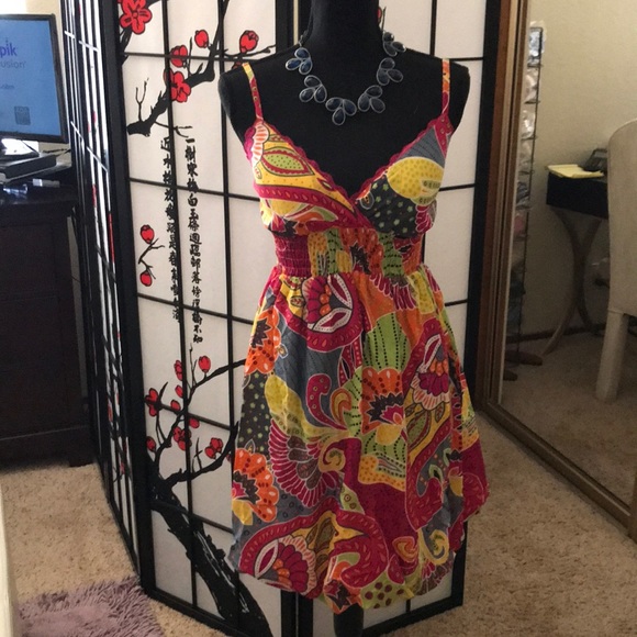 NWT She’s Cool Tropical Island Printed SunDress - Picture 1 of 5